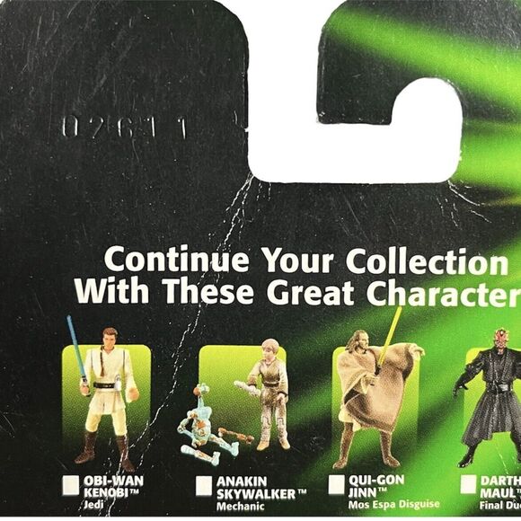 Star Wars Princess Leia Organa General Endor outfit, POTJ Green Card Hasbro 2000 - Picture 6 of 7